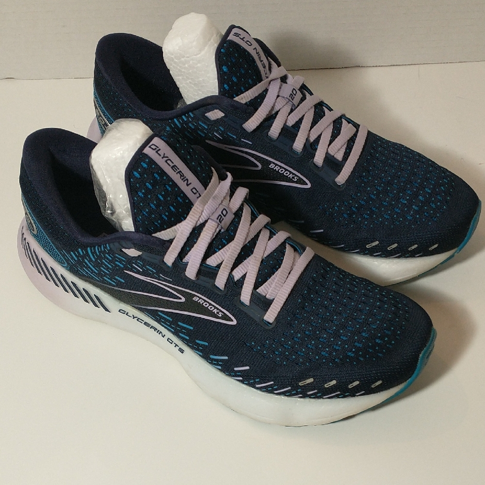 Brooks Glycerin GTS 20, Blue Purple And Black, Women's Size 10,‎ Like New